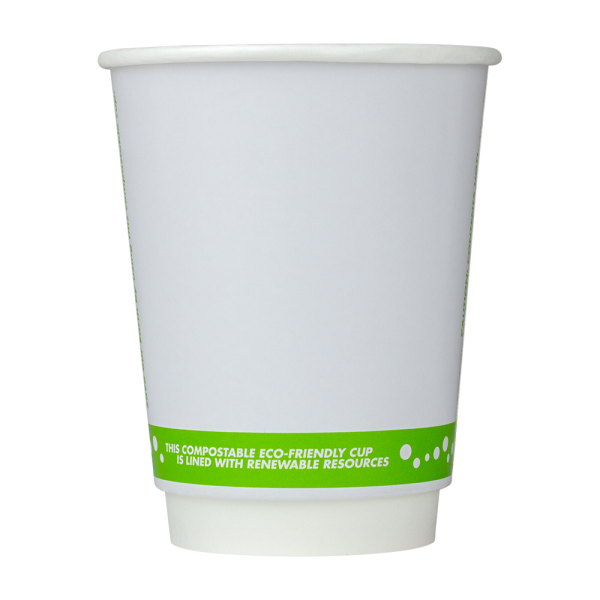 Karat Earth 12oz Eco-Friendly Insulated Paper Hot Cups (90mm), Generic Print- 500 pcs