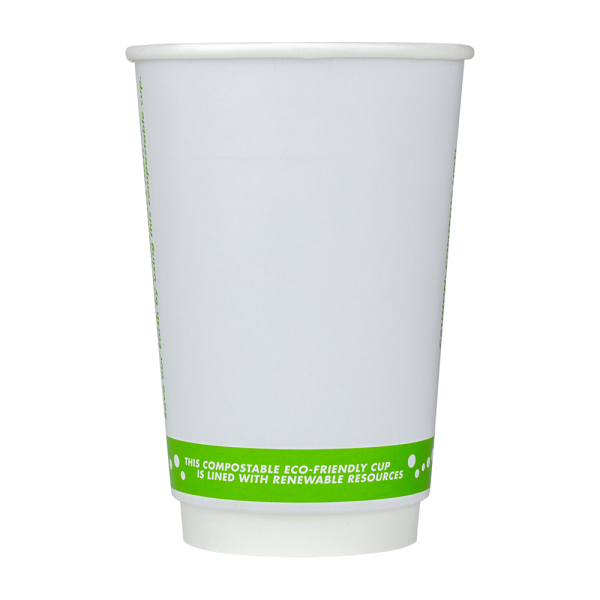 Karat Earth 16oz Eco-Friendly Insulated Paper Hot Cups (90 mm), Generic Print - 500 pcs
