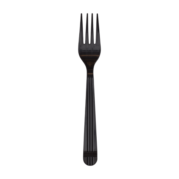 [1,000 ct] PP Plastic Premium Extra Heavy Weight Forks, Black