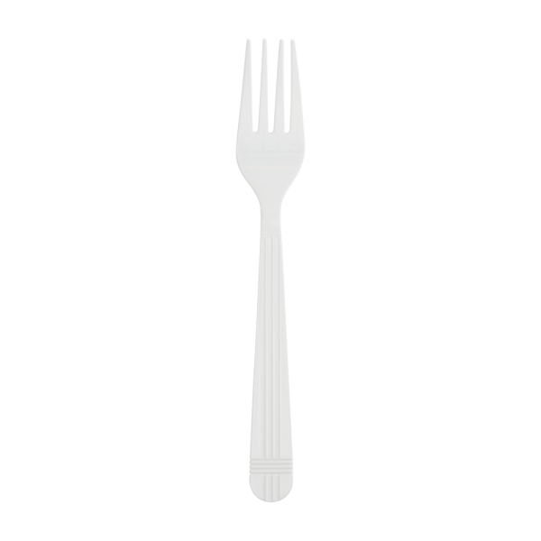 [1,000 ct] PP Plastic Premium Extra Heavy Weight Forks, White