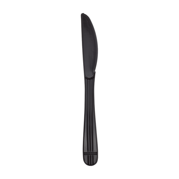 [1,000 ct] PP Plastic Premium Extra Heavy Weight Knives, Black
