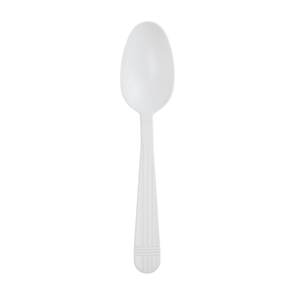 [1,000 ct] PP Plastic Premium Extra Heavy Weight Tea Spoons, White