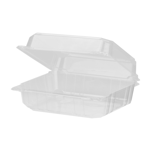 Karat Earth 8''x8'' PLA Hinged Container - 250 pcs