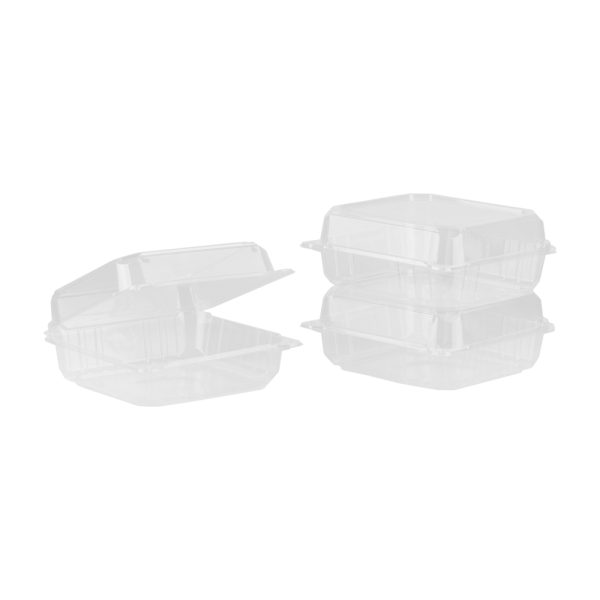 Karat Earth 8''x8'' PLA Hinged Container - 250 pcs