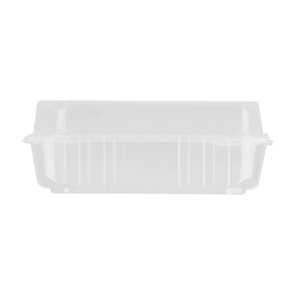 Karat Earth 9''x9" PLA Hinged Container, Clear - 200 pcs