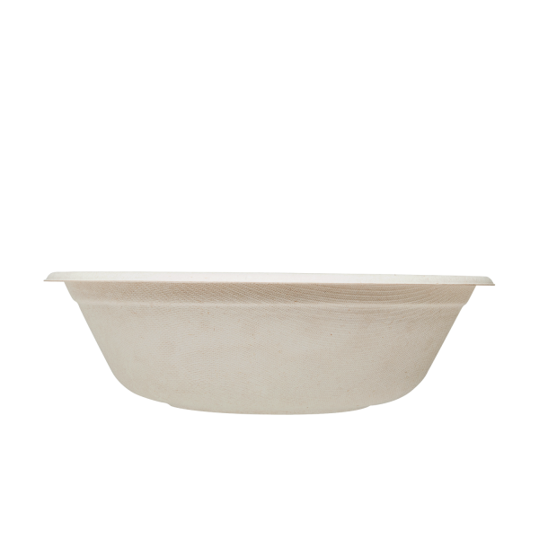 Karat Earth 32oz Molded Fiber Round Bowl, PFAS Free, Natural - 500 pcs