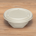Karat Earth Bagasse Flat Lid for 16-24 oz Bagasse Take Out Bowl, Round - 500 pcs