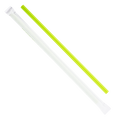 Karat Earth 8.75" Giant PLA Straw (7mm) Paper Wrapped, Green - 2,500 pcs