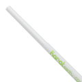 Karat Earth 7.75" Jumbo Paper Straw (5mm) Paper Wrapped, White - 2,000 pcs