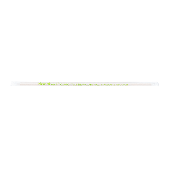 Karat Earth 10.25" Paper Jumbo Straw Paper Wrapped, Kraft - 1,200 pcs