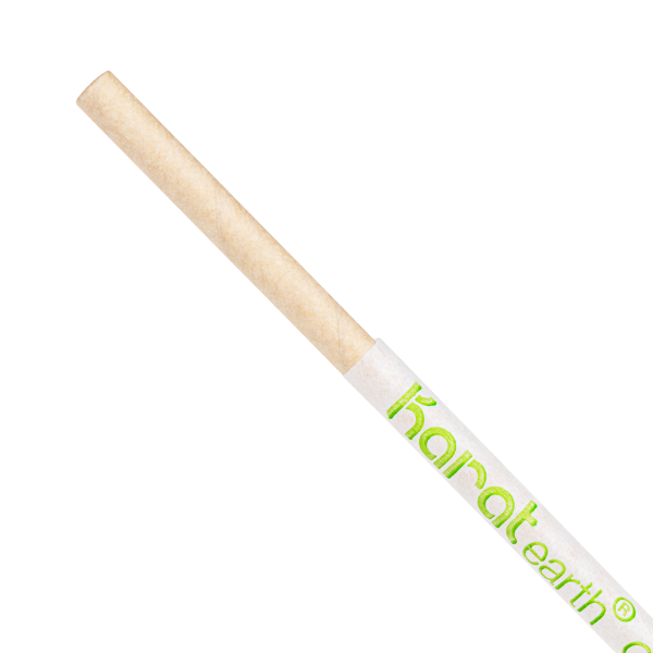 Karat Earth 10.25" Paper Jumbo Straw Paper Wrapped, Kraft - 1,200 pcs