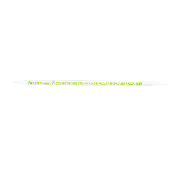 Karat Earth 7.75" Giant Paper Straw Paper Wrapped, Kraft - 2,000 pcs