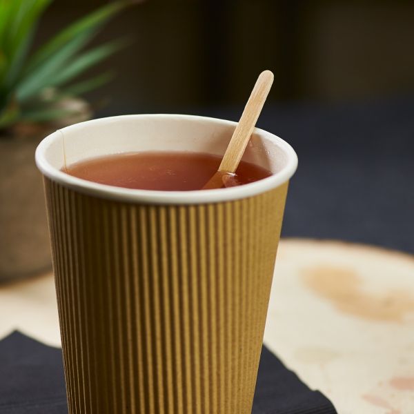 Karat Earth 5.5" Wooden Coffee Stirrer Paper, Wrapped - 5,000 pcs