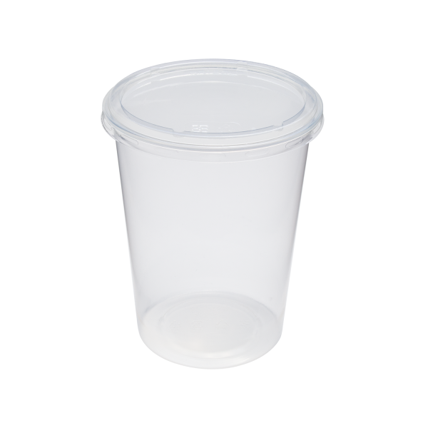 Karat Earth Lid for 8-32 oz. PLA Deli Container (117mm), Clear - 500 pcs