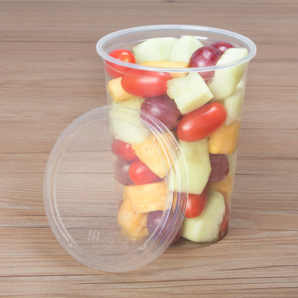 Karat Earth Lid for 8-32 oz. PLA Deli Container (117mm), Clear - 500 pcs