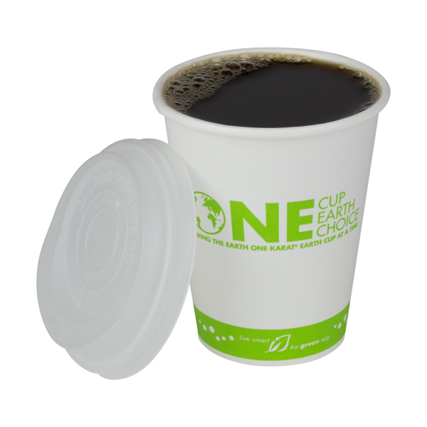 Karat Earth 8oz Eco-Friendly Paper Hot Cups (80mm) - Generic Print - 1,000 pcs