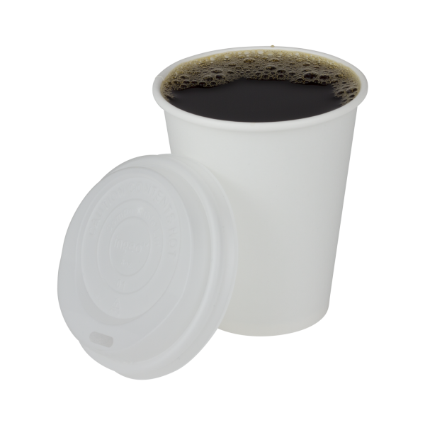 Karat Earth 8oz Eco-Friendly Paper Hot Cups (80mm), White - 1,000 pcs