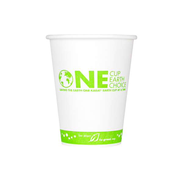 Karat Earth 12oz Eco-Friendly Paper Hot Cups (90mm), Generic Print - 1,000 pcs