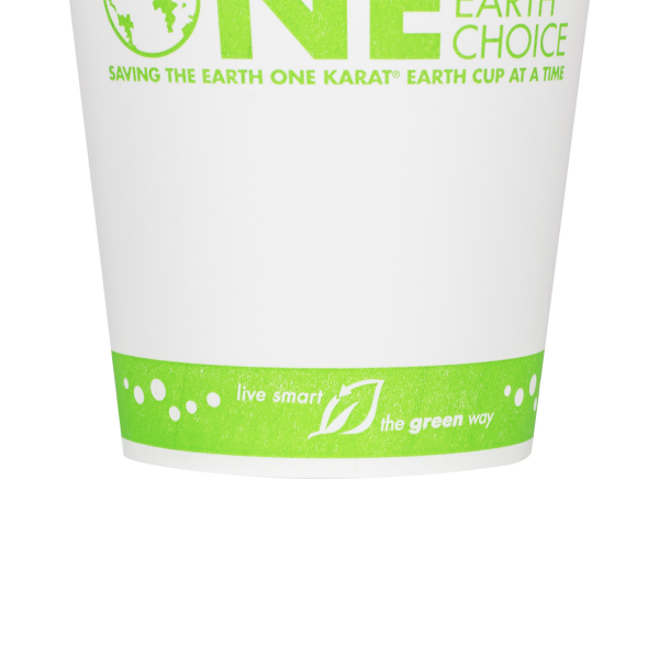 Karat Earth 12oz Eco-Friendly Paper Hot Cups (90mm), Generic Print - 1,000 pcs