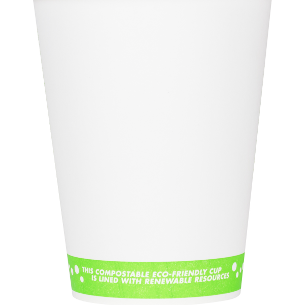 Karat Earth 12oz Eco-Friendly Paper Hot Cups (90mm), Generic Print - 1,000 pcs