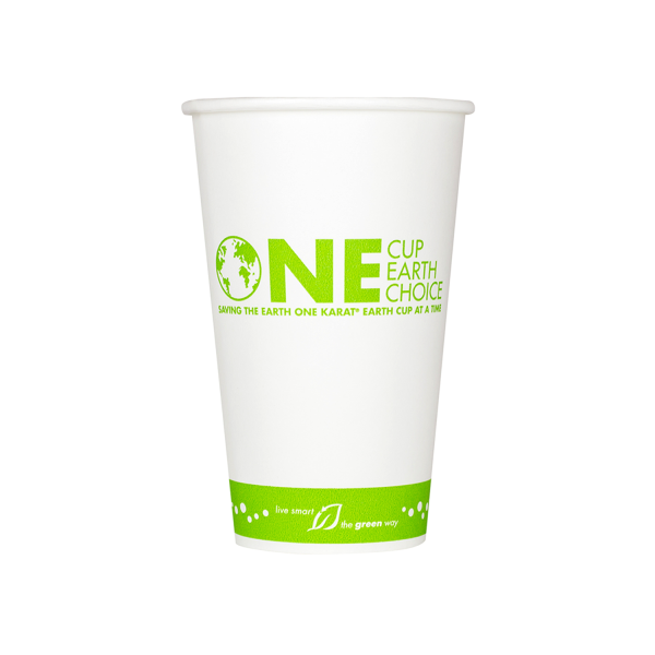 Karat Earth 16oz Eco-Friendly Paper Hot Cups (90mm), Generic Print - 1,000 pcs