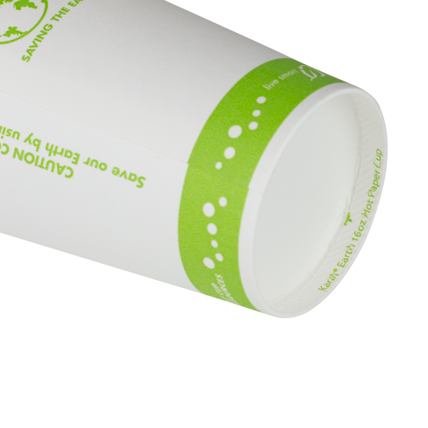 Karat Earth 16oz Eco-Friendly Paper Hot Cups (90mm), Generic Print - 1,000 pcs