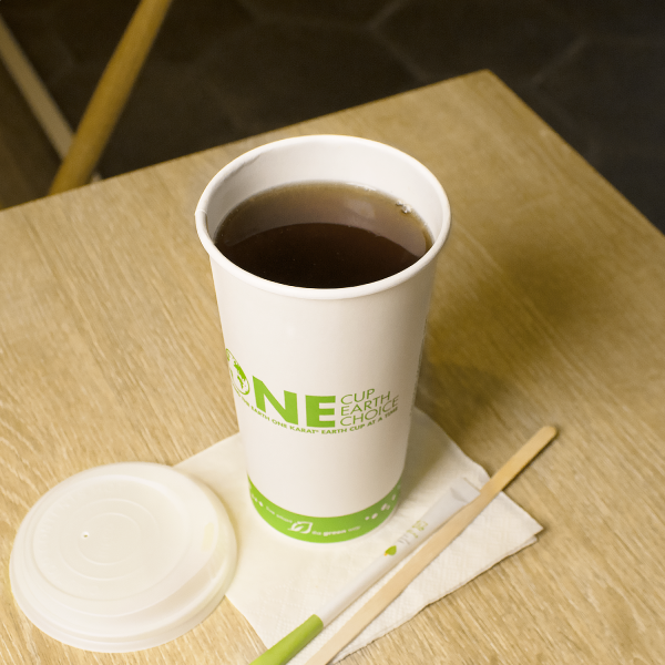 Karat Earth 20oz Eco-Friendly Paper Hot Cups (90mm), Generic Print - 600 pcs