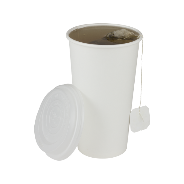Karat Earth 20oz Eco-Friendly Paper Hot Cups (90mm), White - 600 pcs