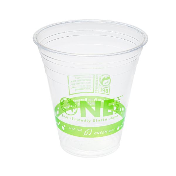 Karat Earth 12oz PLA Eco-Friendly Cups (98mm), Generic Print  - 1,000 pcs