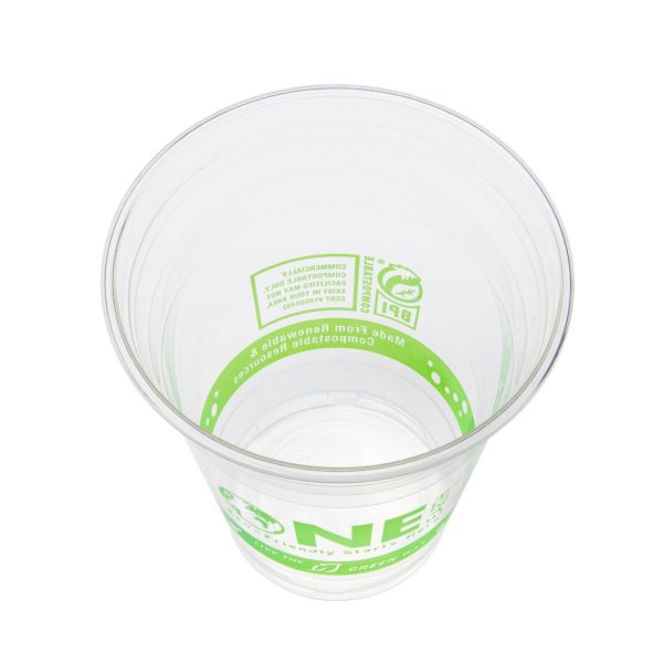 Karat Earth 12oz PLA Eco-Friendly Cups (98mm), Generic Print  - 1,000 pcs