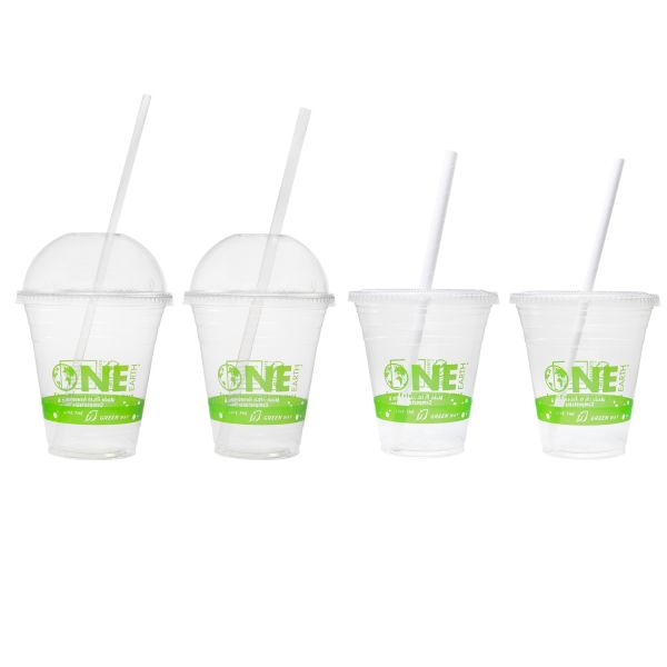 Karat Earth 12oz PLA Eco-Friendly Cups (98mm), Generic Print  - 1,000 pcs
