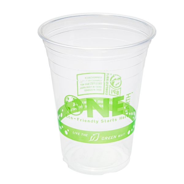 Karat Earth 16oz PLA Eco-Friendly Cup (98mm), Generic Print - 1,000 pcs