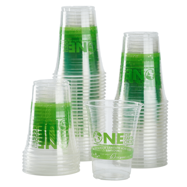 Karat Earth 16oz PLA Eco-Friendly Cup (98mm), Generic Print - 1,000 pcs