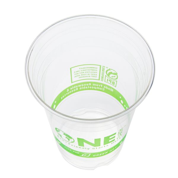 Karat Earth 16oz PLA Eco-Friendly Cup (98mm), Generic Print - 1,000 pcs