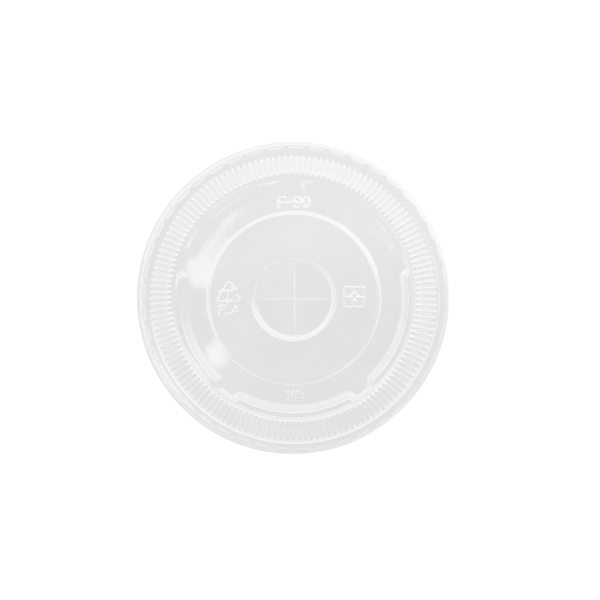 [1,000 ct] Plastic Cup Lids | PET | 90 mm