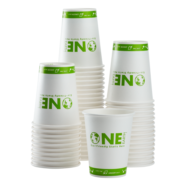 Karat Earth 12oz Eco-Friendly Paper Cold Cups (90mm), Generic Print - 1,000 pcs