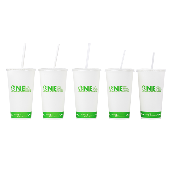Karat Earth 32oz Eco-Friendly Paper Cold Cups (104.5mm), Generic Print - 600 pcs