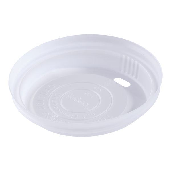 Karat Earth 80mm Compostable Sipper Dome Lids for 8oz Hot Cups - 1,000 pcs