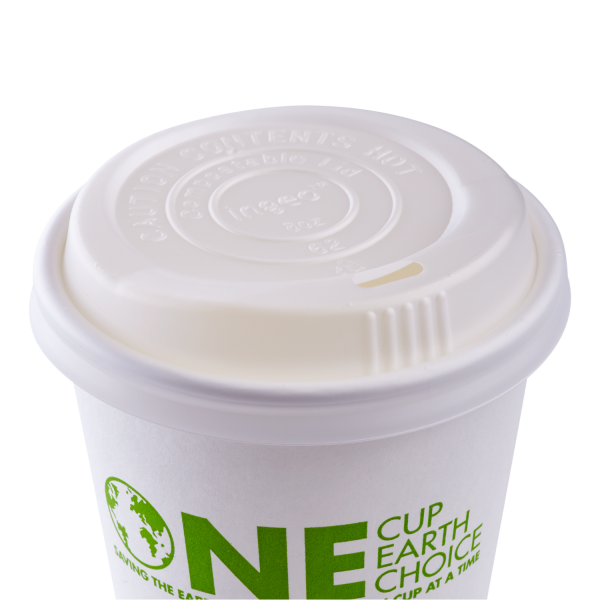 Karat Earth 80mm Compostable Sipper Dome Lids for 8oz Hot Cups - 1,000 pcs