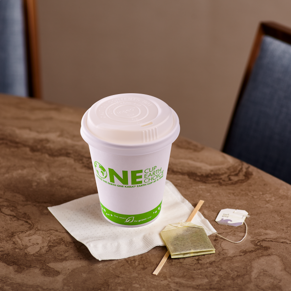 Karat Earth 80mm Compostable Sipper Dome Lids for 8oz Hot Cups - 1,000 pcs