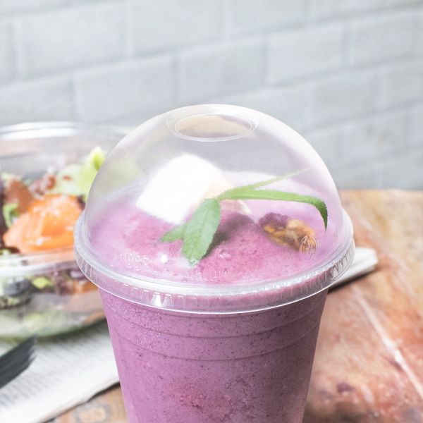 Karat Earth 12-24oz PLA Eco-Friendly Dome Lids (98mm) - 1,000 pcs