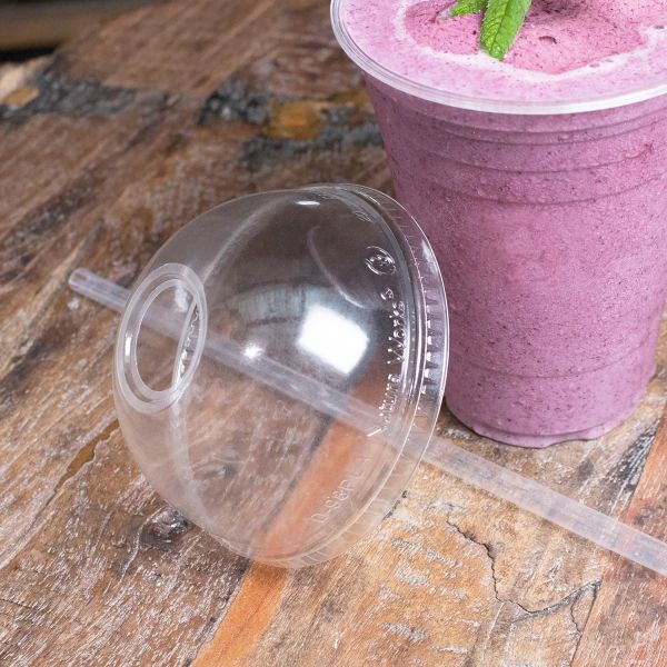 Karat Earth 12-24oz PLA Eco-Friendly Dome Lids (98mm) - 1,000 pcs