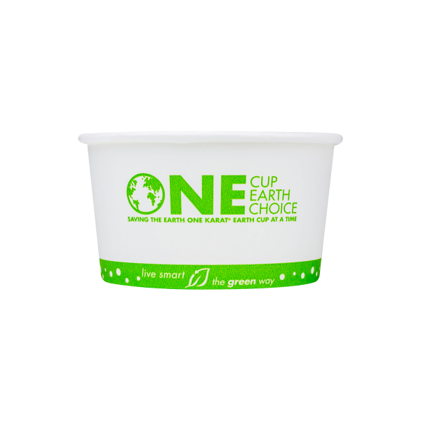 Karat Earth 12oz Eco-Friendly Paper Food Containers (114.6mm), Generic Print - 500 pcs