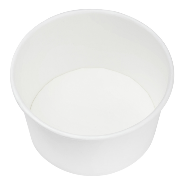 Karat Earth 12oz Eco-Friendly Paper Food Containers (114.6mm), White - 500 pcs
