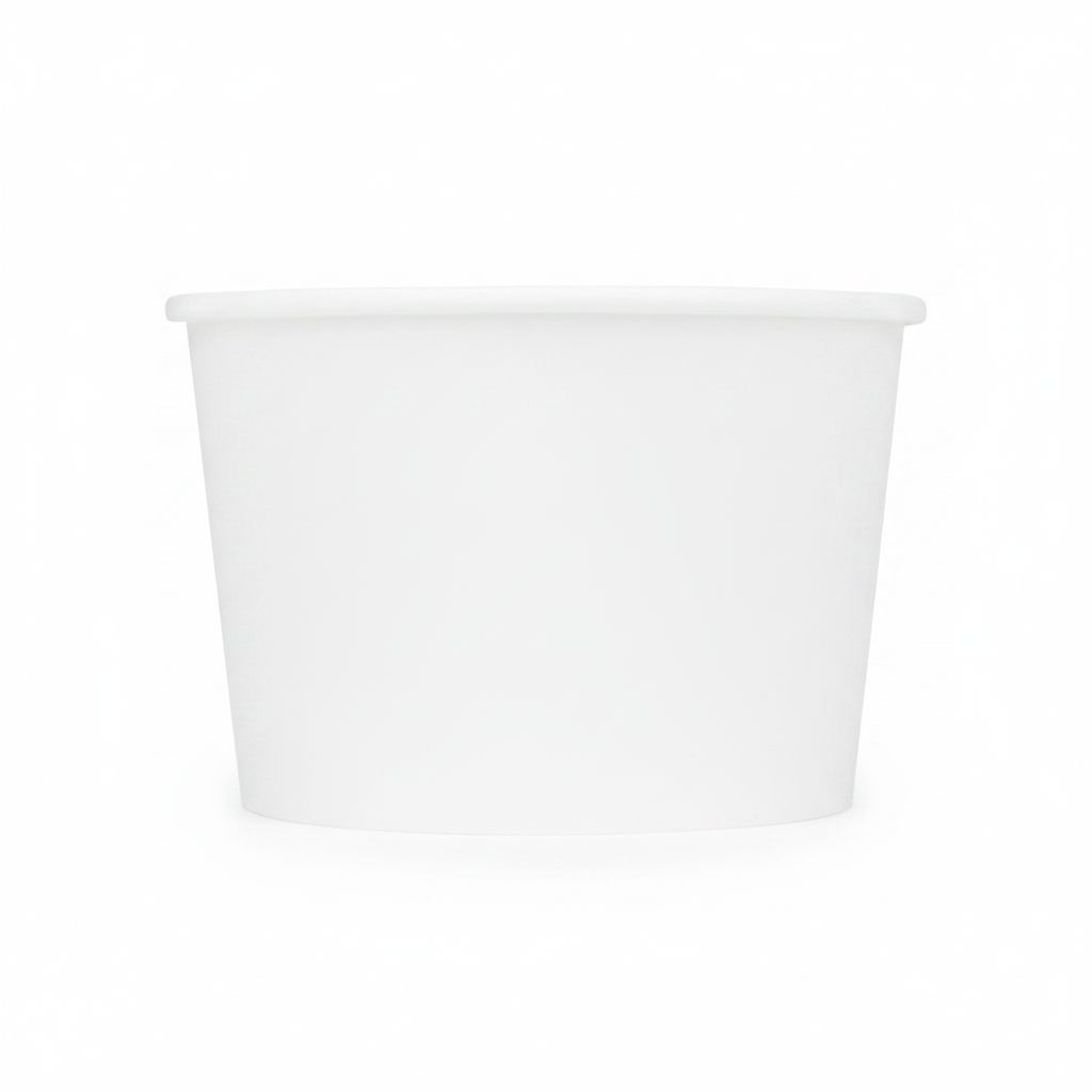 Karat Earth 16oz Eco-Friendly Paper Food Containers (114.6mm), White - 500 pcs