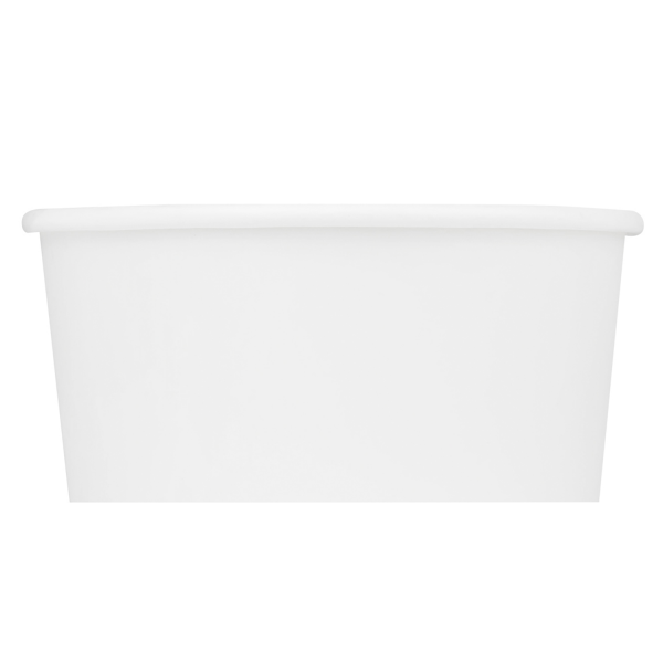 Karat Earth 16oz Eco-Friendly Paper Food Containers (114.6mm), White - 500 pcs