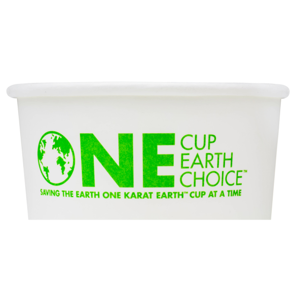 Karat Earth 4oz Eco-friendly Paper Food Containers (75.3mm), Generic Print - 1,000 pcs