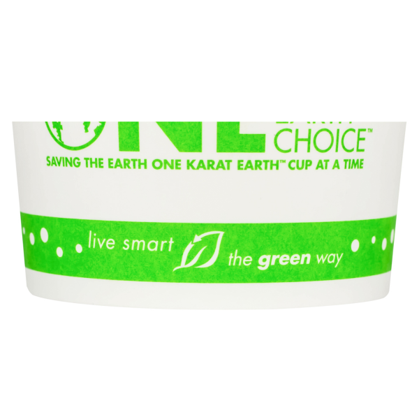 Karat Earth 4oz Eco-friendly Paper Food Containers (75.3mm), Generic Print - 1,000 pcs