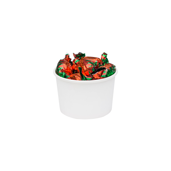 Karat Earth 4oz Eco-Friendly paper Food Containers (75.3mm), White - 1,000 pcs