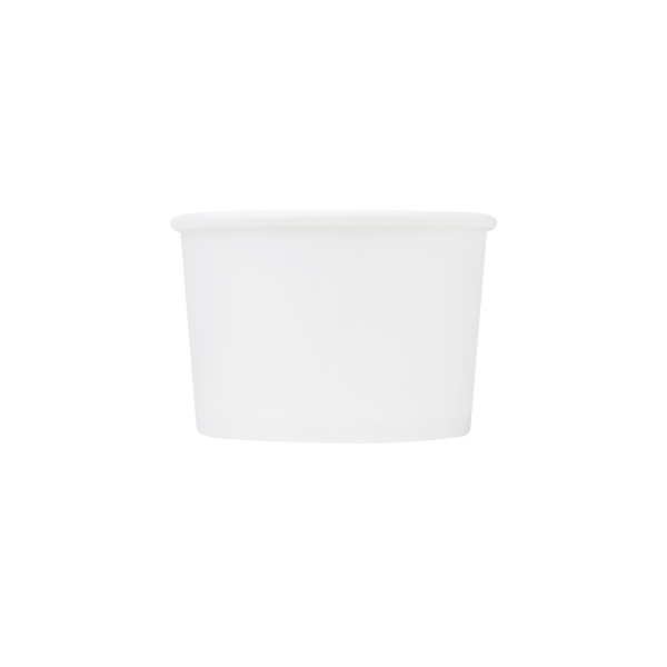 Karat Earth 8oz Eco-Friendly Paper Food Containers (90.8mm), White - 1,000 pcs